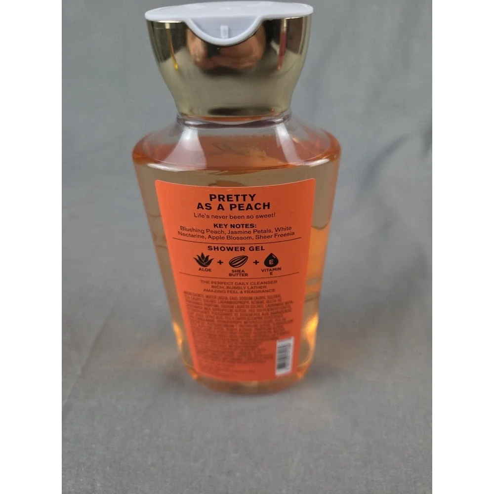 Bath & Body Works Pretty As A Peach‎ Shower Gel-10oz  Body Wash Vitamin E